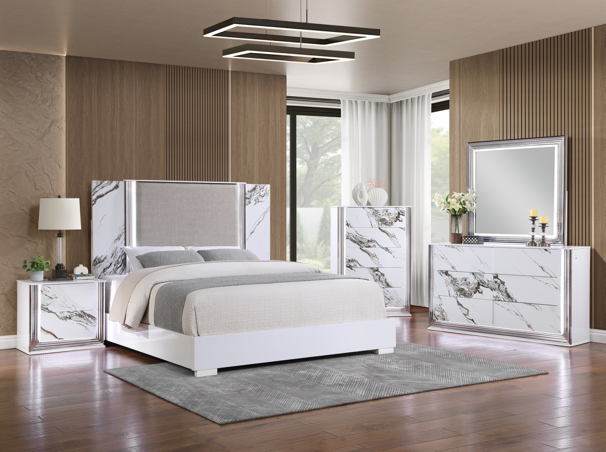 Mirrored Bedroom Set (B103)