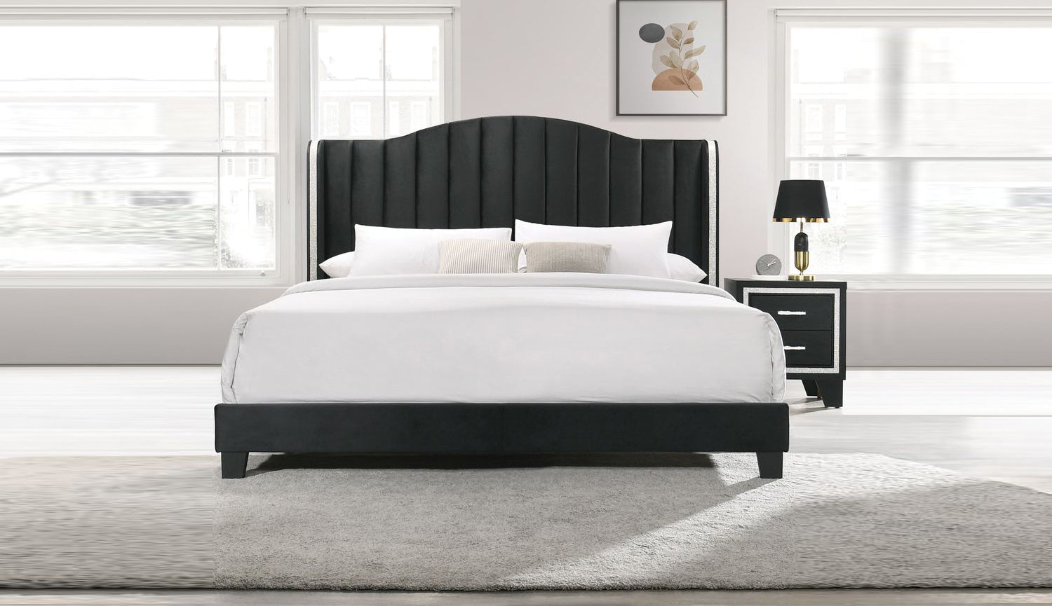 Black Queen Bed (B550 BED)