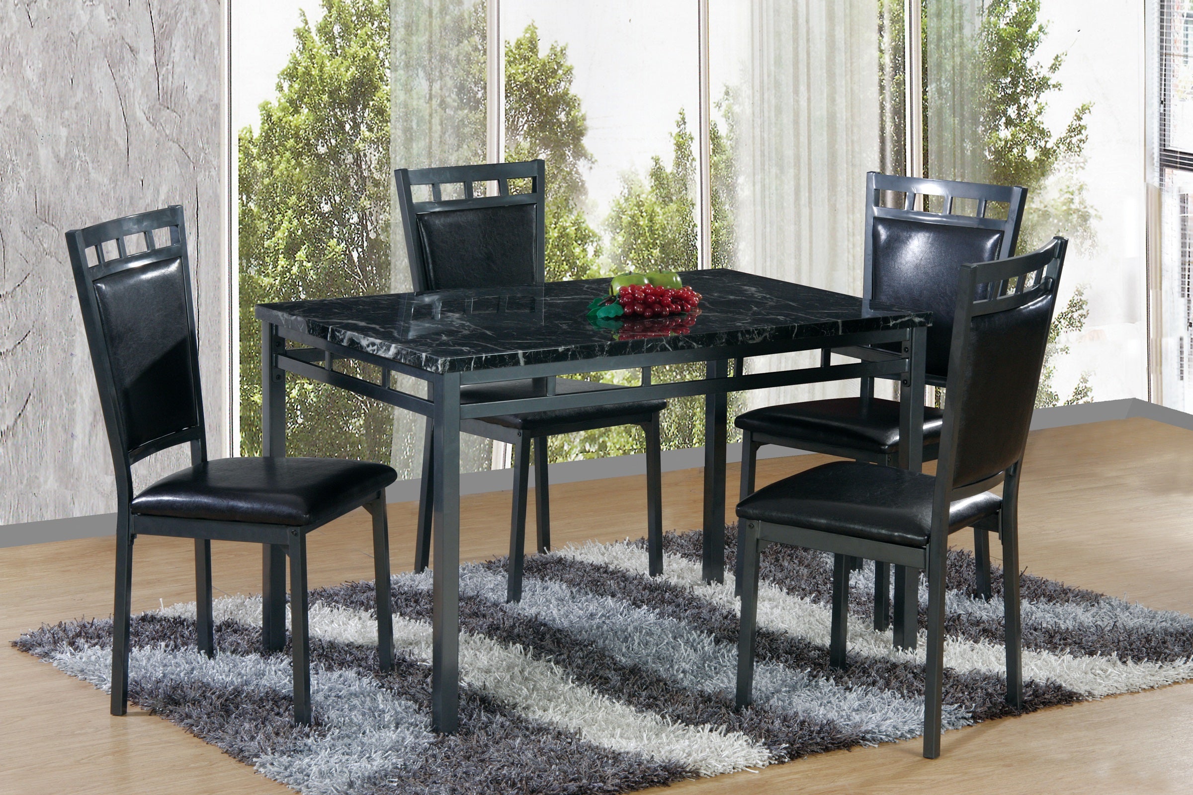 Table & 4 Side Chairs (D797)