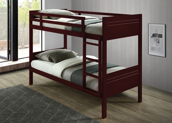 Twin / Twin Wood Bunk Bed (S230)