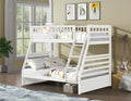 Twin / Full Wood Bunk Bed (S237)