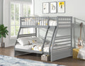 Twin / Full Wood Bunk Bed (S238)