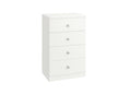 4 Drawer Chest White (S406)