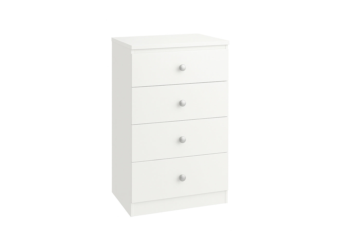 4 Drawer Chest White (S406)