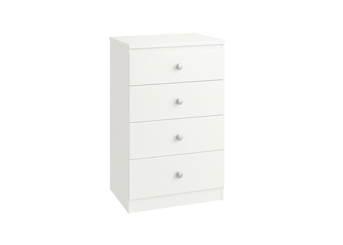 4 Drawer Chest White (S406)