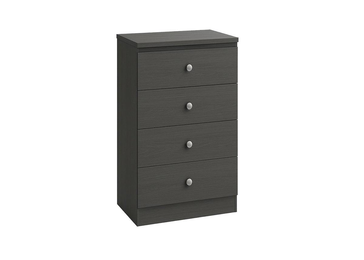 4 Drawer Chest Grey (S407)