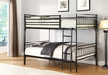 Full / Full Black Metal Bunk Bed (S465)