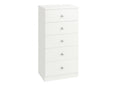 5 Drawer Chest White (S506)