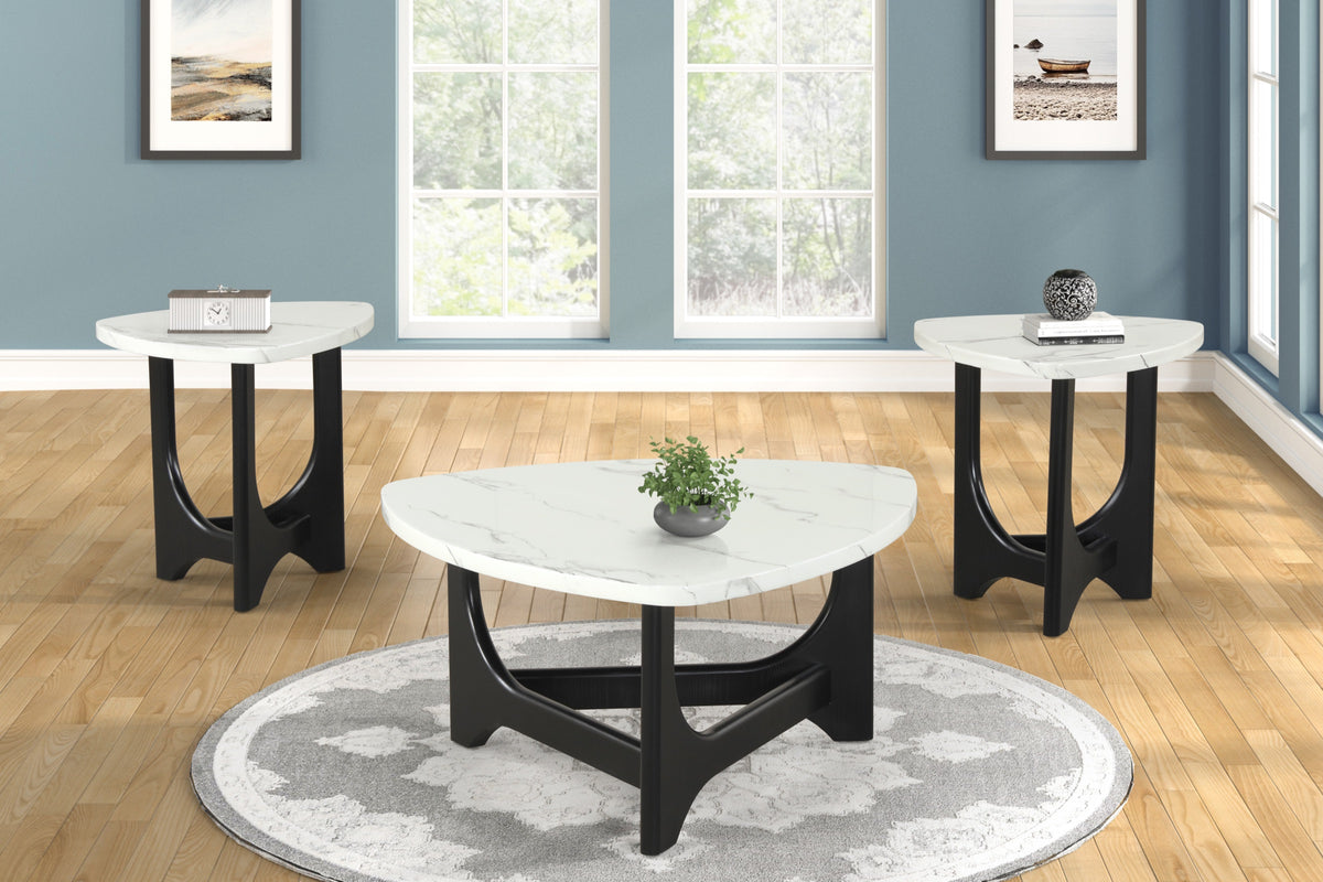 Cocktail & 2 End Tables (T137)