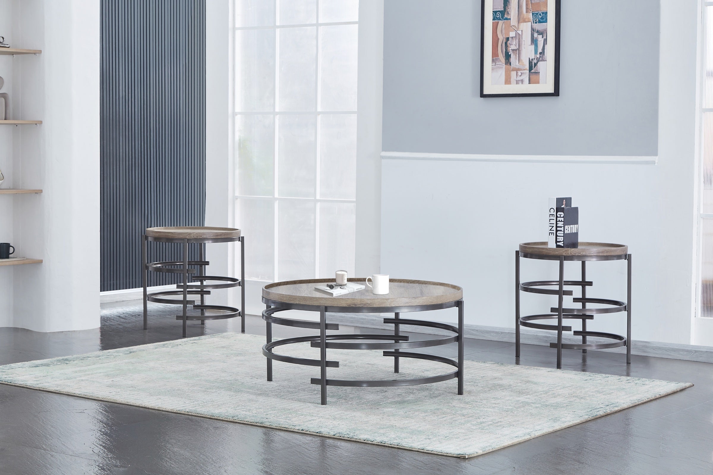Cocktail & 2 End Tables (T505)