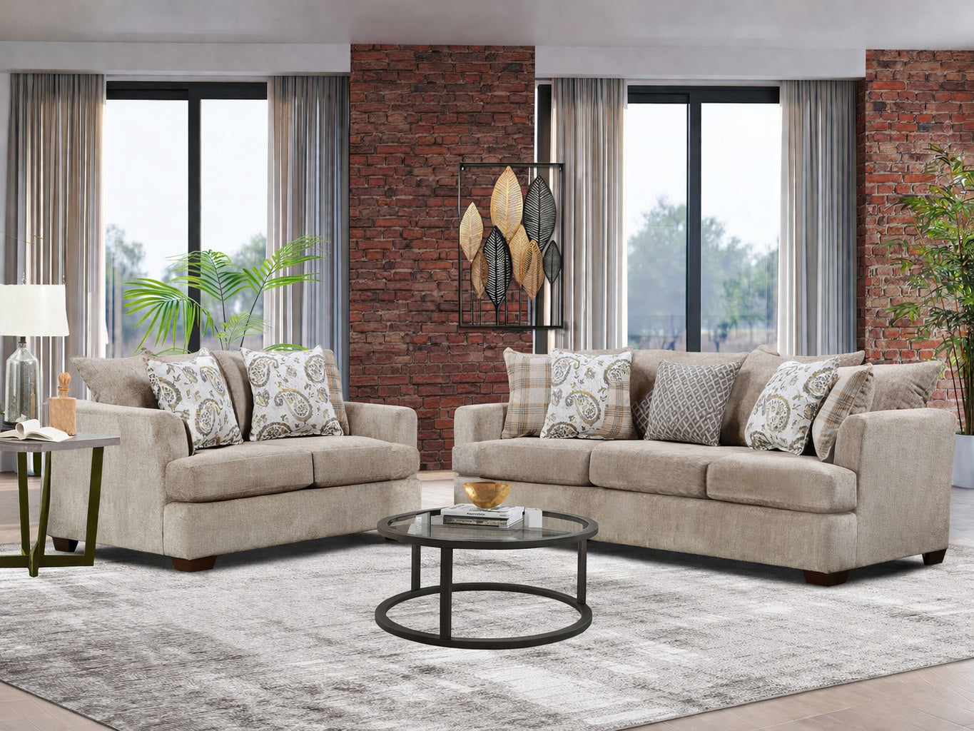 Sofa & Loveseat Set (U118)