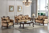 Traditional Loveseat Light Brown