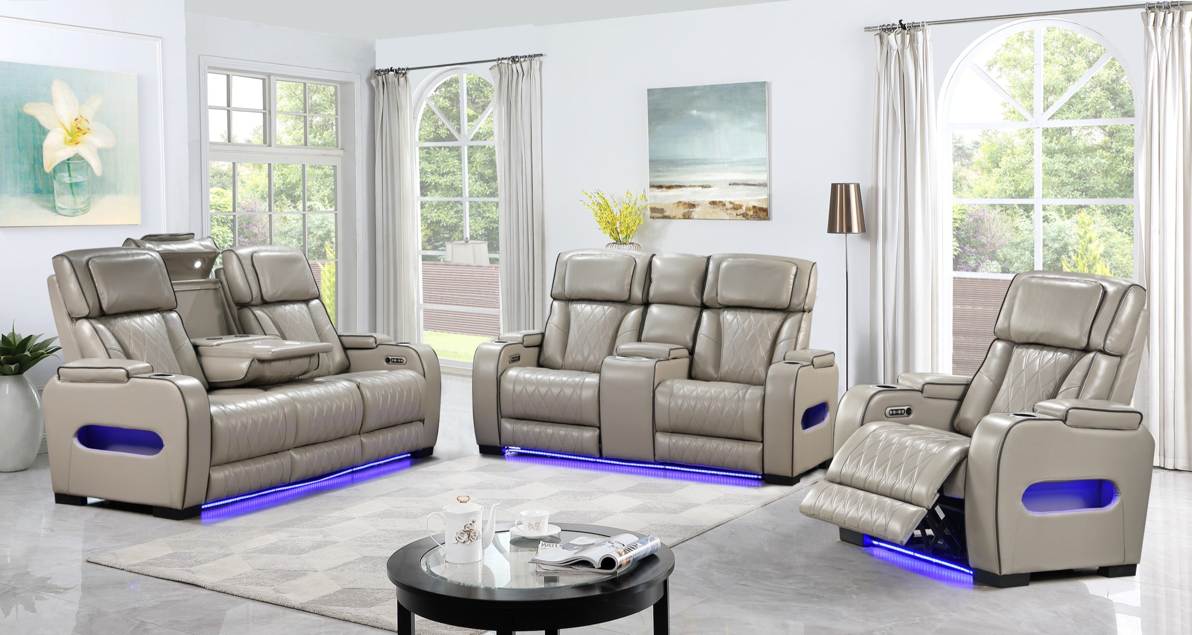 Home Theater Power Reclining Set (U28)