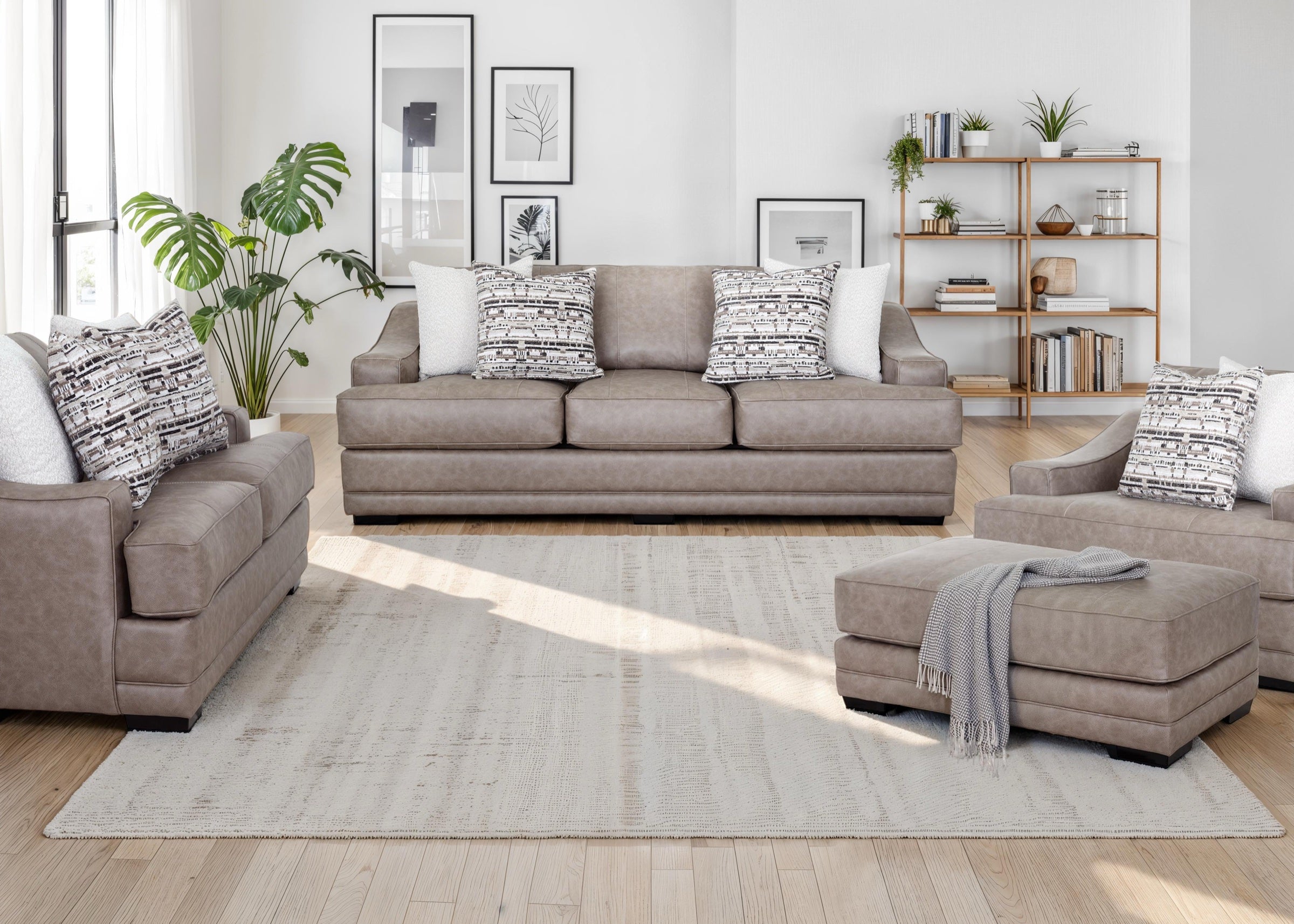 Sofa & Loveseat Set (U90)